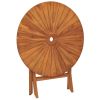 Folding Patio Table - Solid Wood Teak