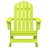 Patio Adirondack Rocking Chair Solid Fir Wood Green