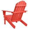 Patio Adirondack Chair Solid Fir Wood Red
