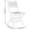 Folding Patio Chairs 6 pcs 18.5"x24.4"x35.4" Solid Wood Teak