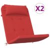 Adirondack Chair Cushions 2 pcs Red Oxford Fabric