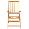 Patio Chairs 6 pcs with Cream Cushions Solid Teak Wood