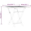 5 Piece Patio Dining Set Solid Wood Teak