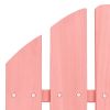Patio Adirondack Chair Solid Fir Wood Pink