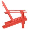 Patio Adirondack Chair Solid Fir Wood Red