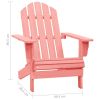 Patio Adirondack Chair Solid Fir Wood Pink