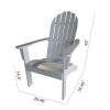 Wood Outdoor Adirondack Chair, White Color