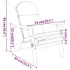 5 Piece Adirondack Patio Lounge Set Solid Wood Acacia