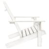 2-Seater Patio Adirondack Chair Solid Wood Fir White