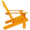 2-Seater Patio Adirondack Chair Solid Wood Fir Orange