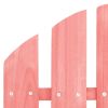 2-Seater Patio Adirondack Chair Solid Wood Fir Pink