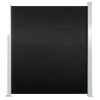 Patio Terrace Side Awning 63"x118" Black