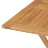 5 Piece Patio Dining Set Solid Teak Wood