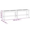 Patio Bench 59.1" Solid Wood Acacia