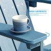 Blue Pool Garden Outdoor Lounger Patio Lounge Chairs Adirondack Chairs Set Of 2
