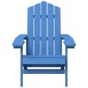 Patio Adirondack Chairs 2 pcs HDPE Aqua Blue