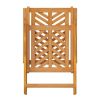 Reclining Patio Chairs 3 pcs Solid Wood Acacia