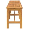 Patio Bench 59.1" Solid Wood Acacia