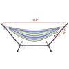 Hammock & Steel Frame Stand Swing Chair Home/Outdoor Backyard