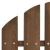 2-Seater Patio Adirondack Chair&Ottoman Fir Wood Brown