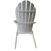 Wood Outdoor Adirondack Chair, White Color