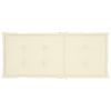 Patio Chairs 6 pcs with Cream Cushions Solid Teak Wood