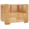 Patio Sofa Chair with Cream Cushions Solid Wood Teak