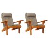 Adirondack Chair Cushions 2 pcs Taupe Oxford Fabric