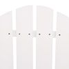 Patio Adirondack Chairs with Tea Table Solid Wood Fir White