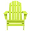 Patio Adirondack Chair Solid Fir Wood Green
