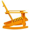 Patio Adirondack Rocking Chair Solid Fir Wood Orange