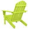Patio Adirondack Chair Solid Fir Wood Green