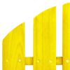 2-Seater Patio Adirondack Chair Solid Wood Fir Yellow