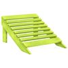 2-Seater Patio Adirondack Chair&Ottoman Fir Wood Green