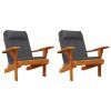 Adirondack Chair Cushions 2 pcs Anthracite Oxford Fabric