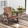 Outdoor Garden Adirondack Chair W/Arm Rest