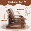 Outdoor Garden Double-Seat Adirondack Chair W/High Backrest