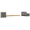 Hot Tub Surround Gray Poly Rattan and Solid Wood Acacia
