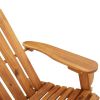 Adirondack Patio Bench with Cushions 49.6" Solid Wood Acacia