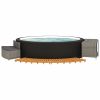 Hot Tub Surround Gray Poly Rattan and Solid Wood Acacia