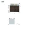 Direct Wicker Outdoor Patio Adjustable Rattan Chaise Lounge Set with Cushions