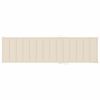 Sun Lounger with Cream Cushion Solid Teak Wood