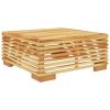 6 Piece Patio Lounge Set with Cushions Solid Wood Teak