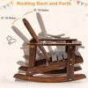 Outdoor Garden Adirondack Chair W/Arm Rest