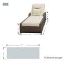 Direct Wicker Outdoor Patio Adjustable Rattan Chaise Lounge Set with Cushions